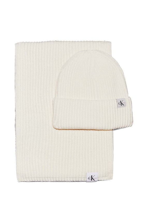 Calvin Klein Jeans gyerek sapka és sál IU0IU00638.9BYH bézs AW24