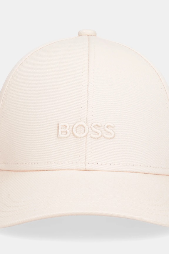 BOSS kapa s šiltom ženska bombažna Ari 50519889 bež AA00