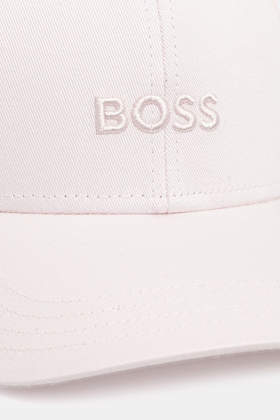 BOSS czapka z daszkiem damska bawełniana Ari 50519889 różowy AA00