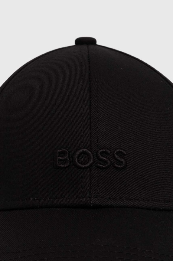 BOSS kapa sa šiltom za žene pamučna Ari 50519889 crna AA00
