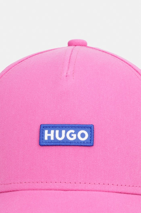 Hugo Blue czapka z daszkiem bawełniana Alyce 50522023 różowy SS26