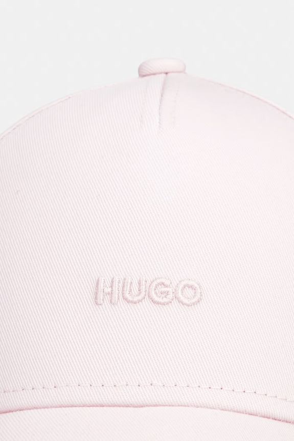Βαμβακερό καπέλο του μπέιζμπολ HUGO Cara 50519255 ροζ SS26