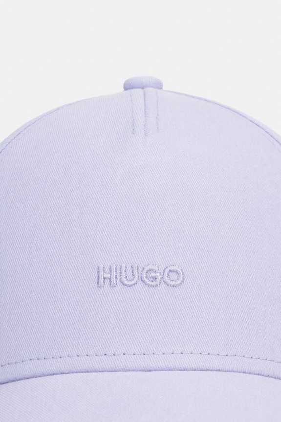 Бавовняна бейсболка HUGO Cara 50519255 фіолетовий SS26