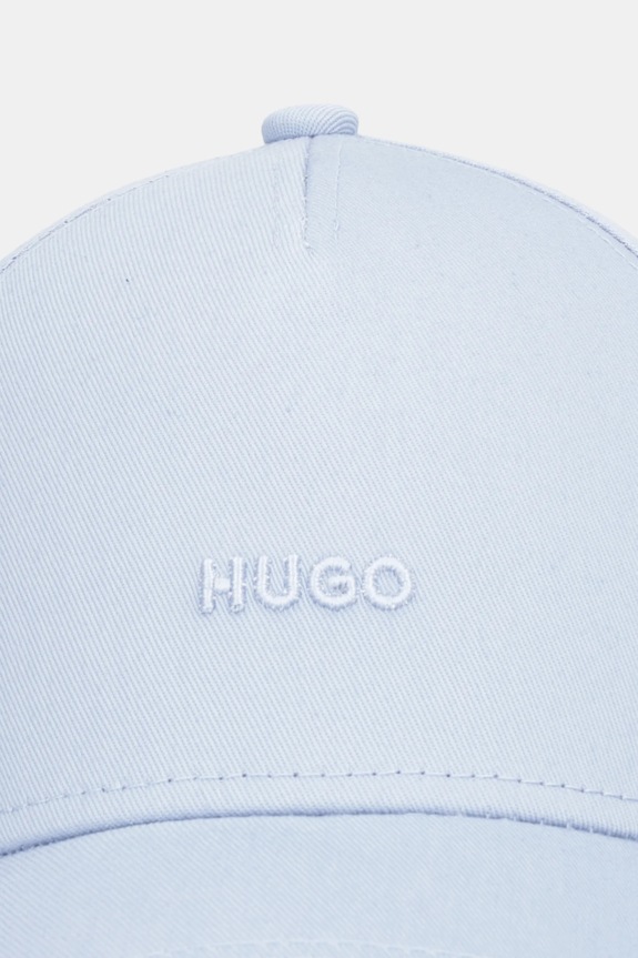 Bavlnená šiltovka HUGO Cara 50519255 modrá SS26