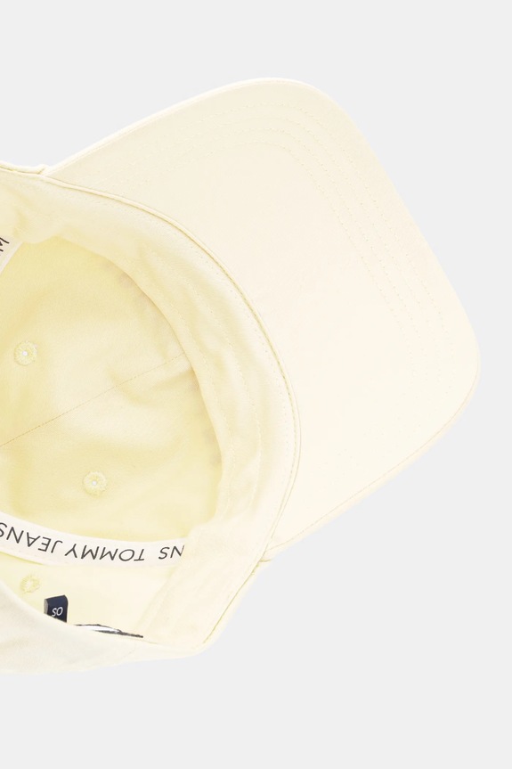 Bavlněná baseballová čepice Tommy Jeans žlutá AW0AW16868