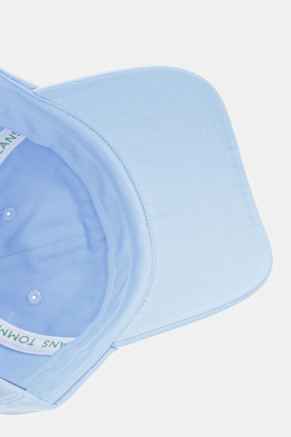 Tommy Jeans czapka z daszkiem bawełniana niebieski AW0AW16868
