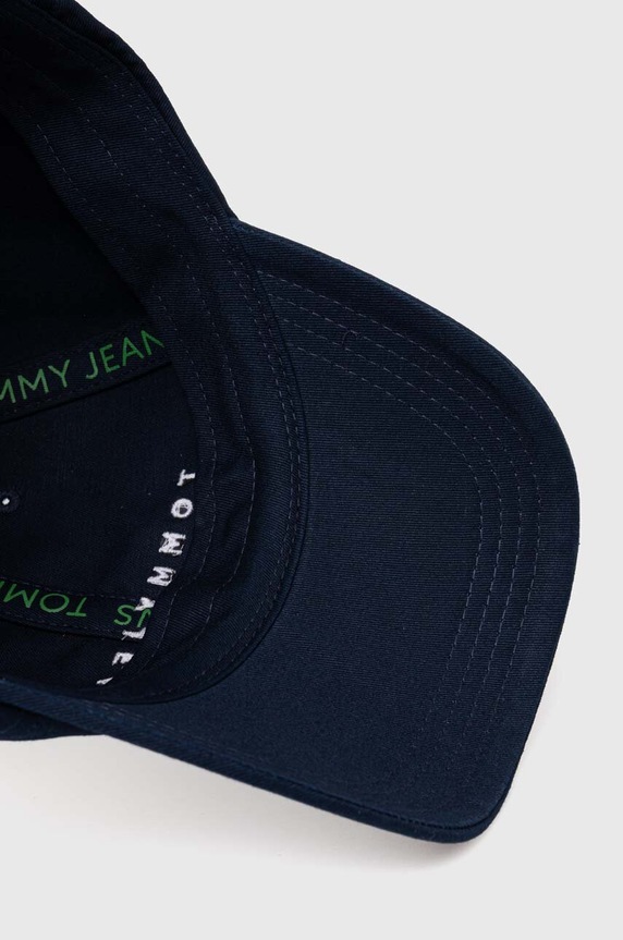 Bavlnená šiltovka Tommy Jeans tmavomodrá AW0AW16868