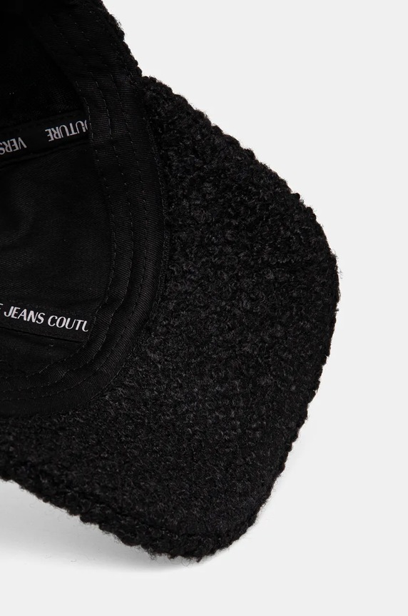 Versace Jeans Couture șapcă din amestec de lână negru 77HAZK10.ZSB12