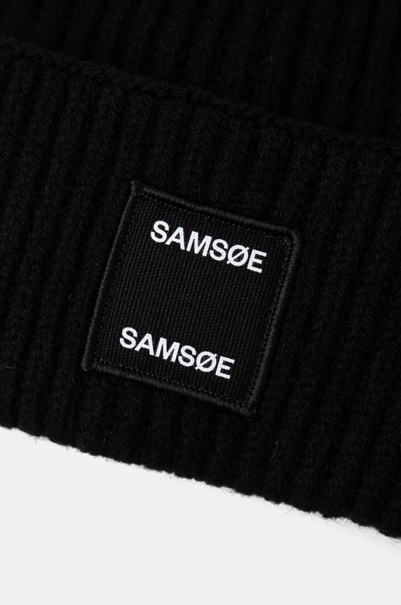 Akcesoria Samsoe Samsoe czapka wełniana SAMSOE F24300118 czarny