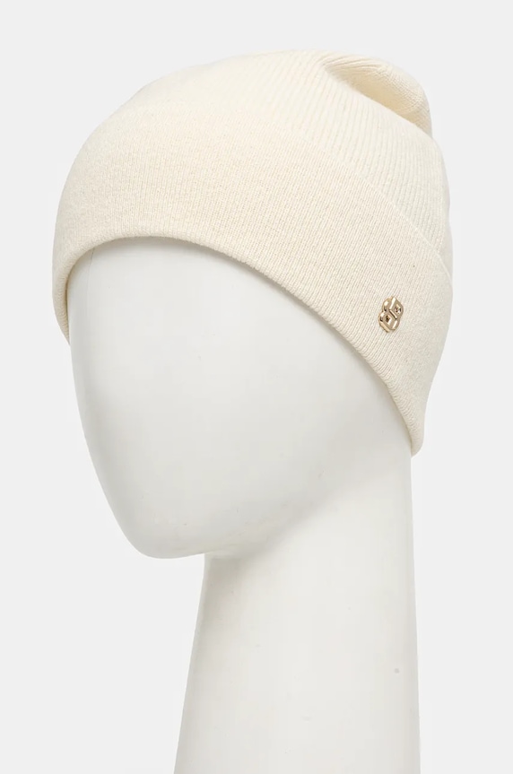 Kašmírová čepice BOSS 50524288 béžová AW24