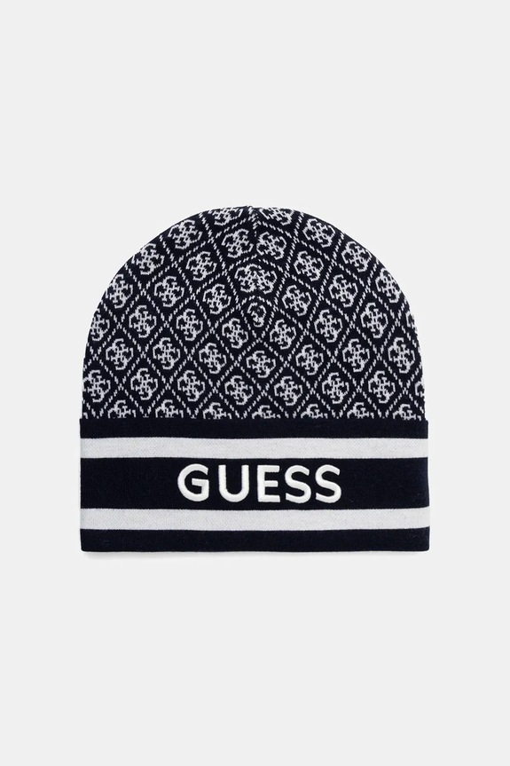 Čiapka Guess SEVYN s prímesou vlny tmavomodrá W4BZ21.Z3JD2