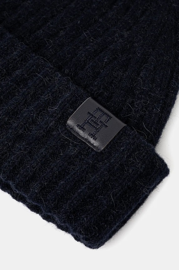 Αξεσουάρ Σκουφί από μείγμα μαλλιού Tommy Hilfiger AW0AW16632 σκούρο μπλε