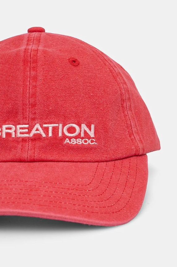 Pamučna kapa sa šiltom P.E Nation Throwback Cap 243A415 crvena AW24