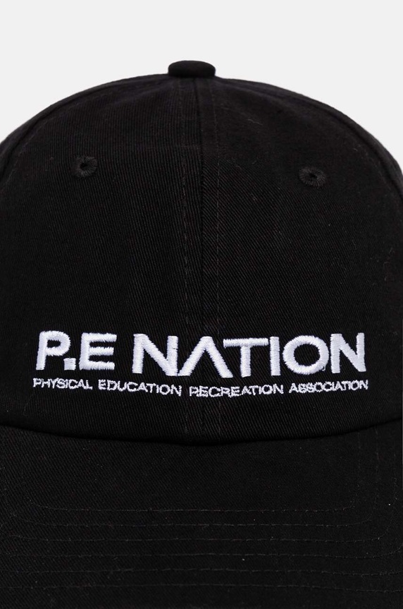P.E Nation czapka z daszkiem bawełniana Homage Cap 243A417 czarny AW24