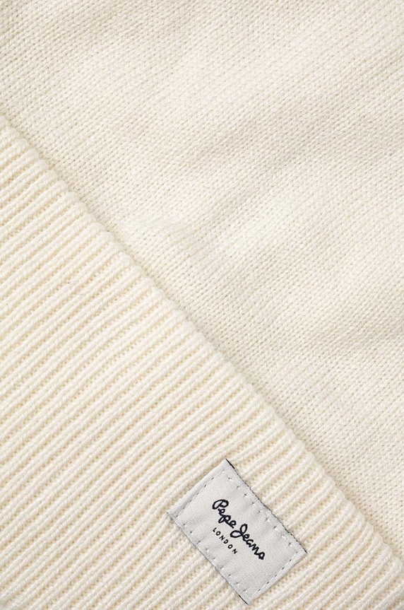 Doplňky Čepice z vlněné směsi Pepe Jeans YELA HAT PL040360 béžová