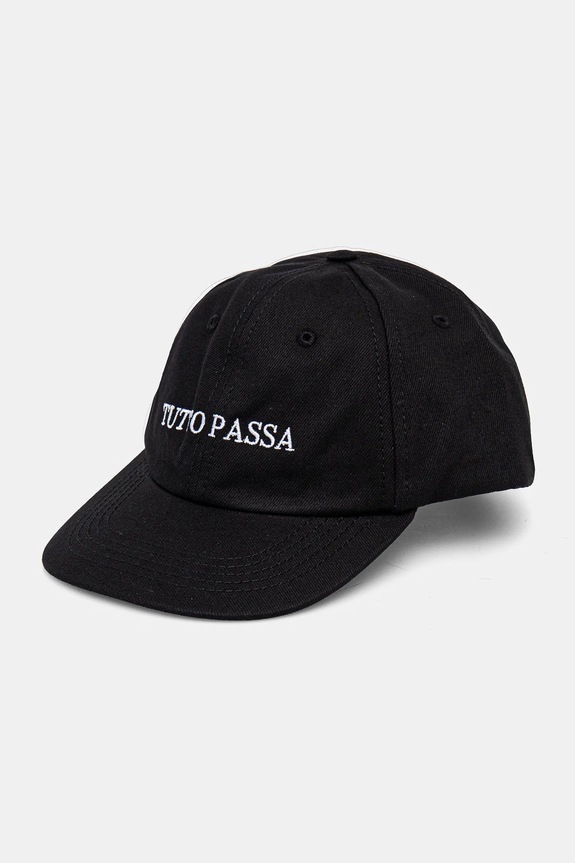 Drivemebikini șapcă de baseball din bumbac Tutto Passa bumbac negru 2025.DRV.010.BL