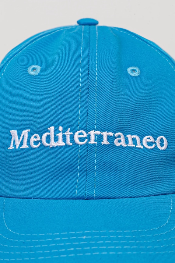 Drivemebikini czapka z daszkiem bawełniana Mediterraneo niebieski 2025.DRV.011.DB