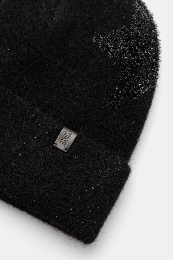 AllSaints czapka z domieszką wełny AS101574 czarny AW24