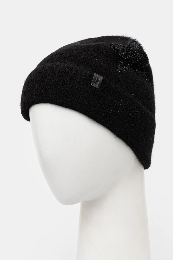 Akcesoria AllSaints czapka z domieszką wełny AS101574 czarny