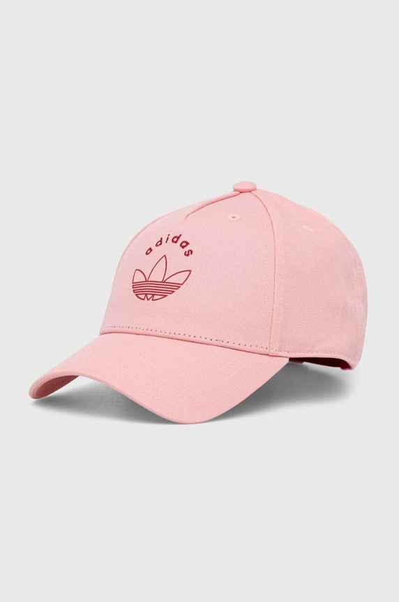 adidas Originals berretto in cotone BASEBALL CAP cotone rosa IY6694