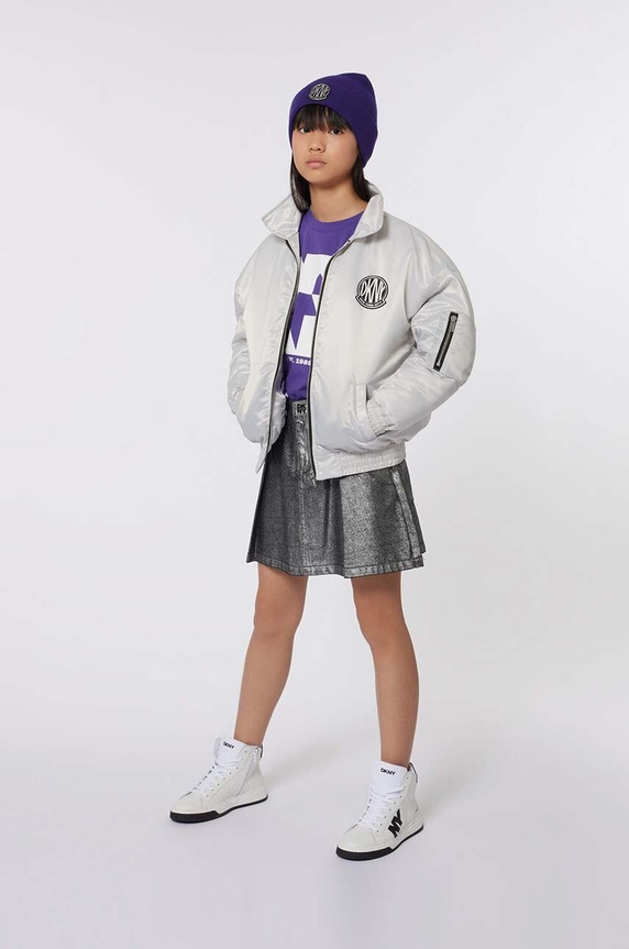 Dječja kapa Dkny ljubičasta D60990.