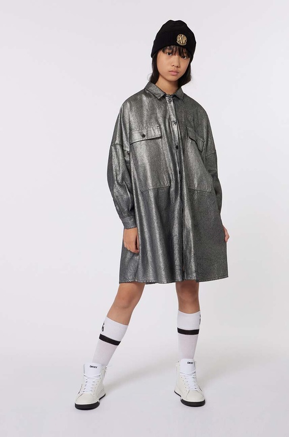 Dječja kapa Dkny crna D60990.