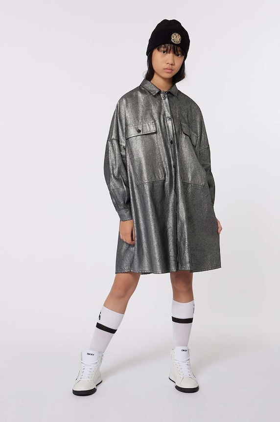 Dječja kapa Dkny crna D60990.