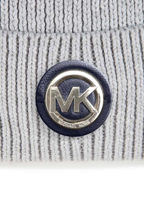 Dziewczynka Michael Kors czapka z domieszką wełny dziecięca R30223. szary
