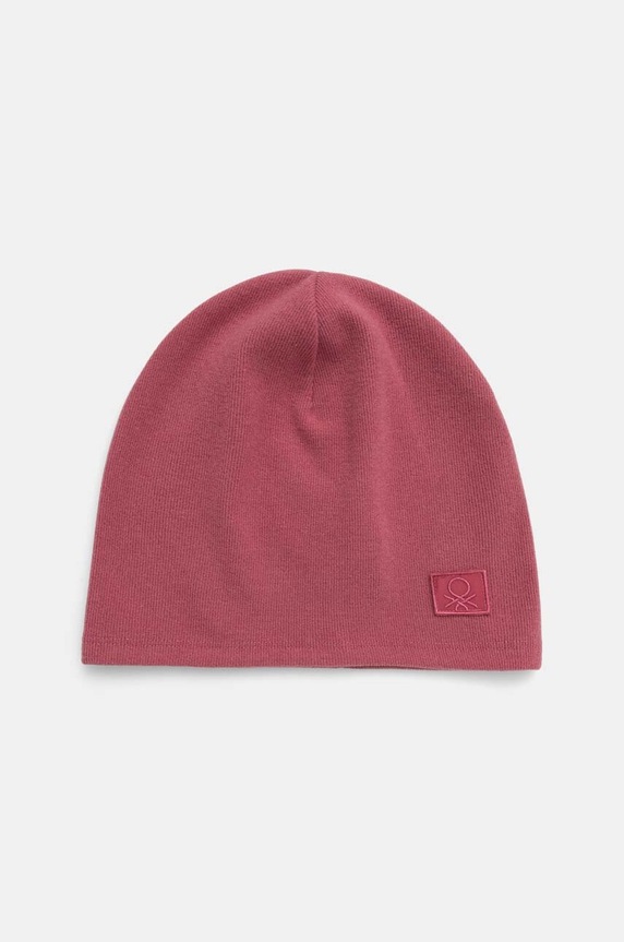 United Colors of Benetton czapka dziecięca aplikacja różowy 68F8CA026.G.Seasonal