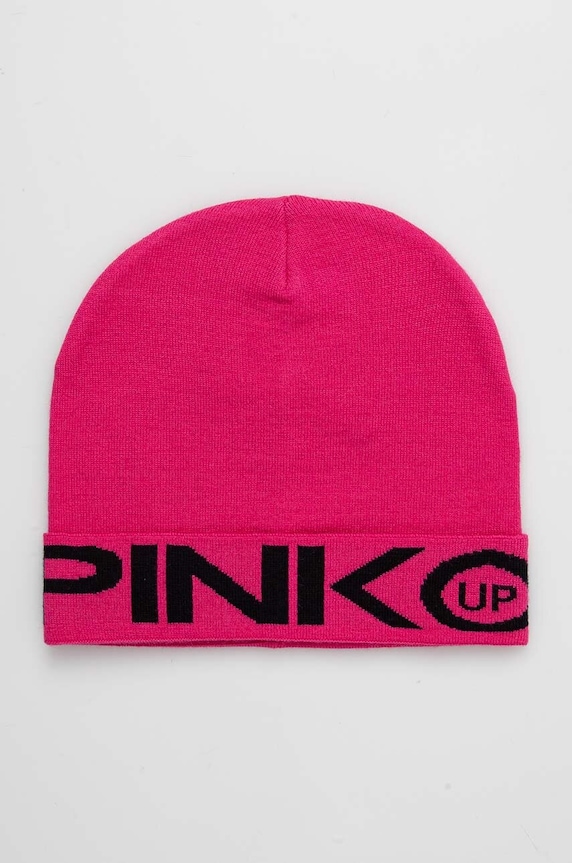 Pinko Up caciula copii cu modele roz F4PIJGHT219