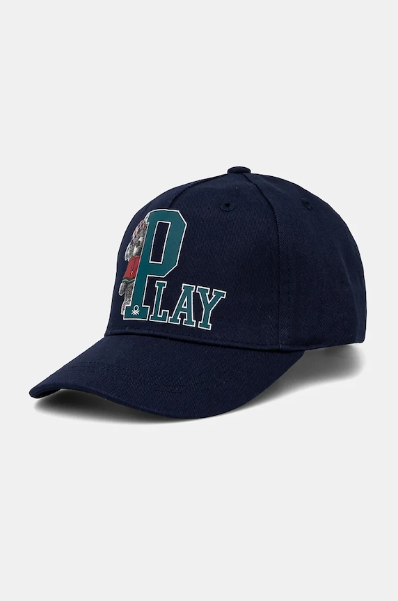 United Colors of Benetton gyerek pamut baseball sapka nyomtatásos sötétkék 6G0QGA017.P.Seasonal
