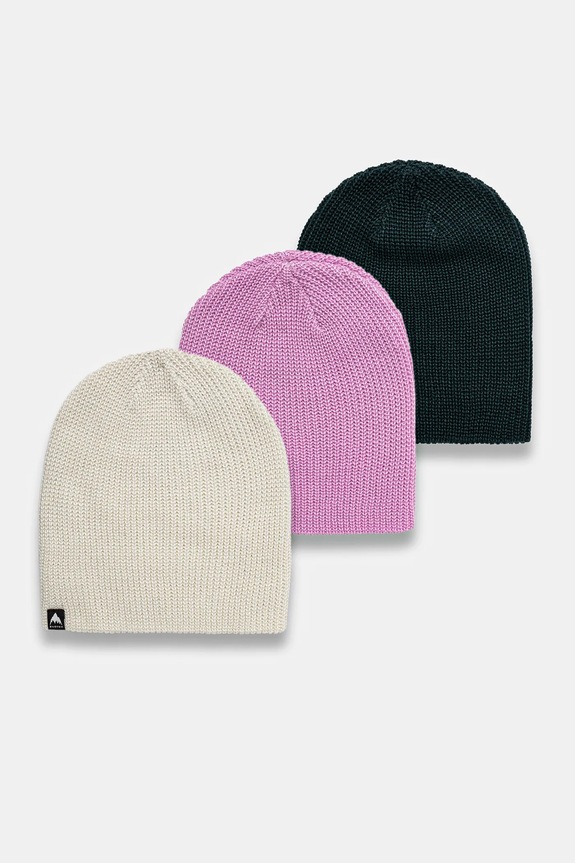Dječja kapa Burton 3-pack bez uzorka roza 234591.G