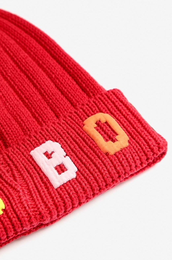 CHLAPEC Dětská bavlněná čepice Bobo Choses 224AH032 červená