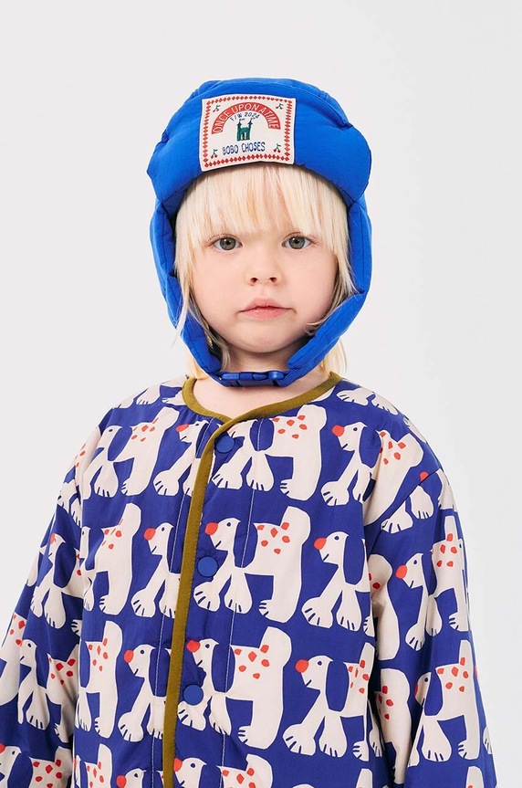 Bobo Choses czapka dziecięca aplikacja niebieski 224AI038