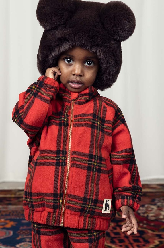 Mini Rodini czapka dziecięca brązowy 2476510816