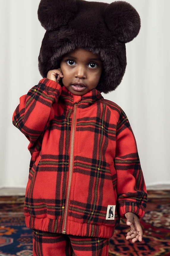 Mini Rodini czapka dziecięca brązowy 2476510816