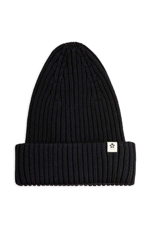 Mini Rodini czapka bawełniana dziecięca bawełna czarny 2476510999