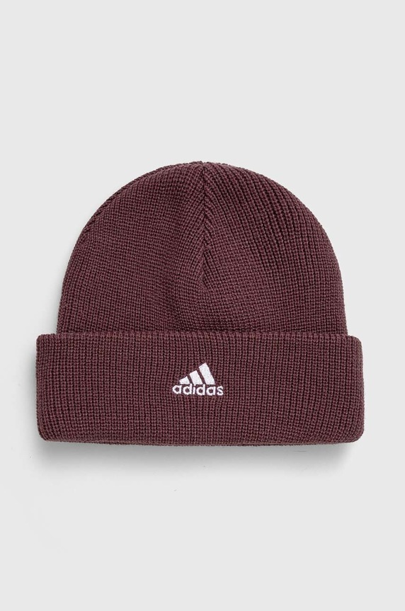 Detská čiapka adidas Performance LK BEANIE stredne hrubá fialová IY7845