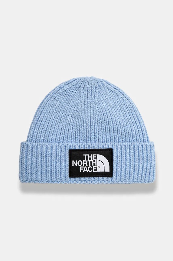 The North Face czapka dziecięca BABBOX LOGO BEANIE aplikacja niebieski NF0A7WFM1I51