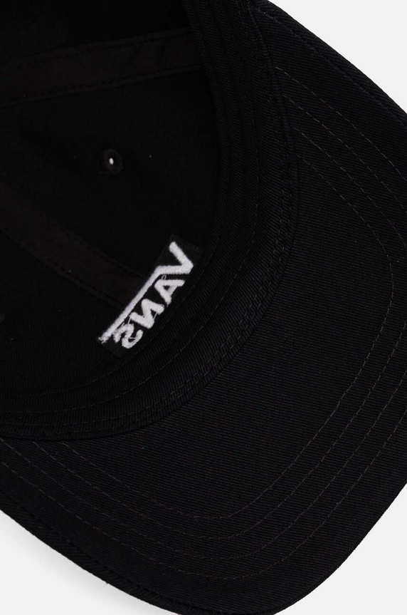Detská bavlnená šiltovka Vans Court Side Curved Bill Jockey čierna VN000J4UBLK1