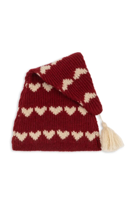 Dětská čepice s příměsí vlny Konges Sløjd LAULA CHRISTMAS HAT KS102013 červená AW24