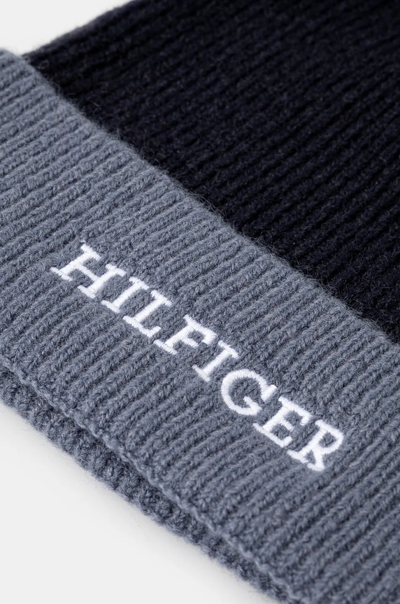 Chłopiec Tommy Hilfiger komplet dziecięcy czapka i komin AU0AU01938.9BYH granatowy