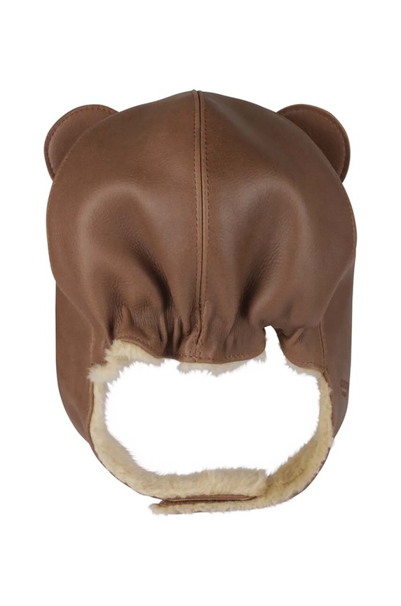 Chłopiec Donsje czapka dziecięca Kapi Classic Hat Bear 6020001. brązowy