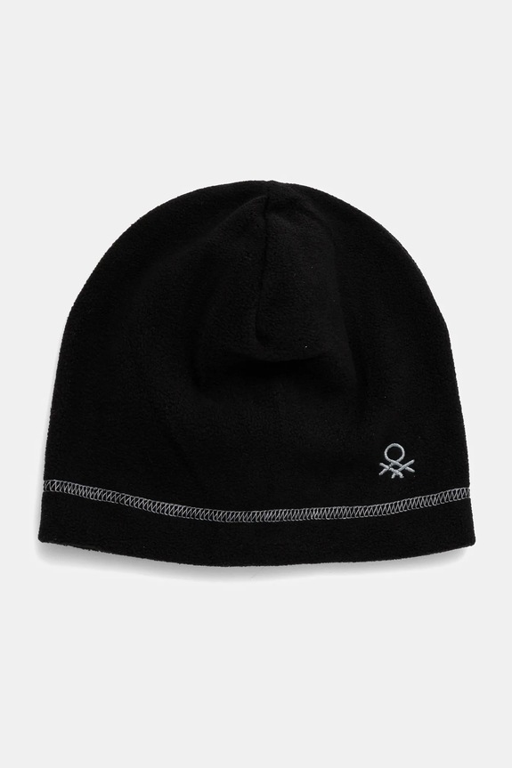 Dječja kapa United Colors of Benetton bez uzorka crna 6U87CA01P.G.Seaso.9BYH
