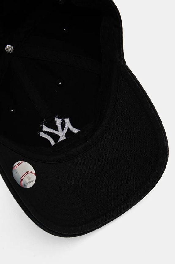 Dětská bavlněná kšiltovka 47 brand MLB New York Yankees černá B.NLRGW17GWS.BKC.KIDS