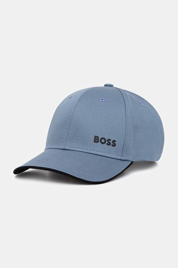 BOSS Green czapka z daszkiem męska bawełniana Cap-Bold niebieski 50519219