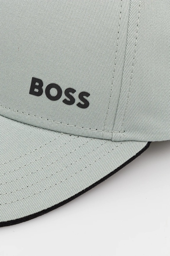 BOSS Green kapa s šiltom moška bombažna Cap-Bold 50519219 turkizna SS26