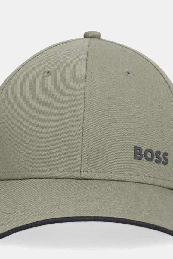 BOSS Green Καπέλο με γείσο ανδρικό βαμβακερό Cap-Bold 50519219 πράσινο SS26