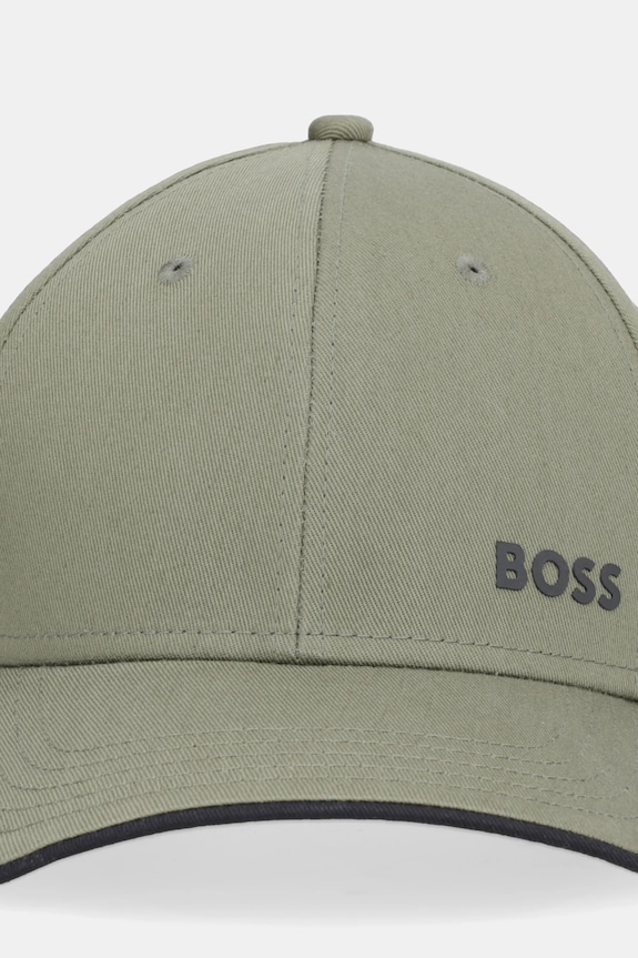 BOSS Green Καπέλο με γείσο ανδρικό βαμβακερό Cap-Bold 50519219 πράσινο SS26