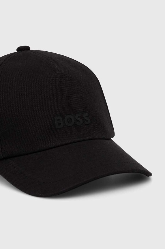 Pamučna kapa sa šiltom Boss Orange 50518788 crna AW24